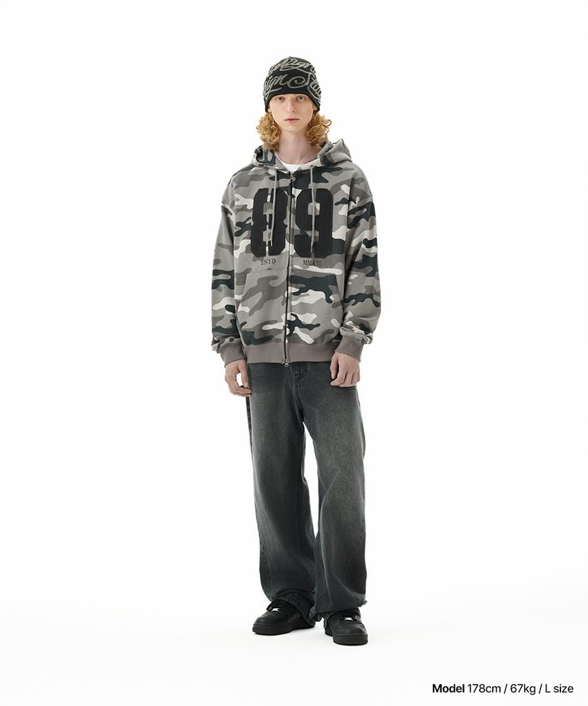 MAHAGRID Back Logo Washed Denim Pant Black(Mg2Ffmd113A)