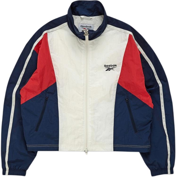 

Reebok Женская куртка колор-блок на молнии с воротником Белая REJU4FJ13OW XS