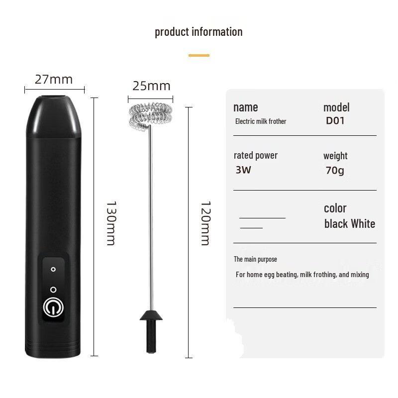 ZISIZ Electric Handheld Whisk & Milk Frother