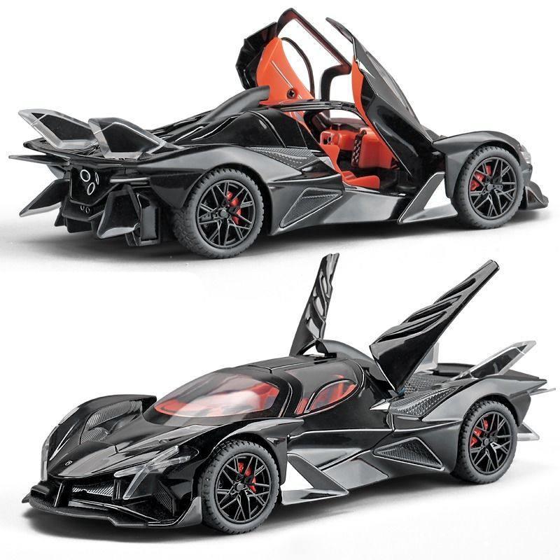 1/32 Apollo Project EVO Alloy Sports Car Model Diecast Metal Super Racing Car Vehicle Model Simulation Sound Light Kids Toy Gift