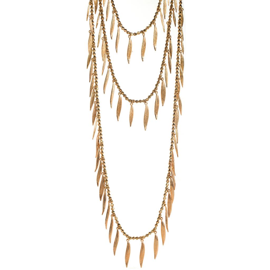 Exaggerated Design Collarbone Chain Geometric Alloy Long Vintage Necklace Elegant Trendy Women's Jewelry