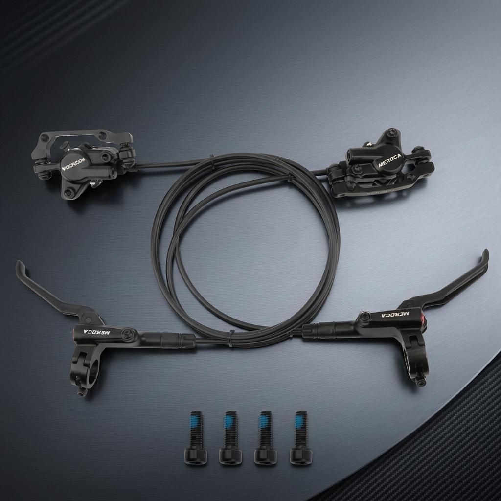 Hydraulic Disc Brake Dual Piston Mountain Bike Brakes Compatible with Multiple Models