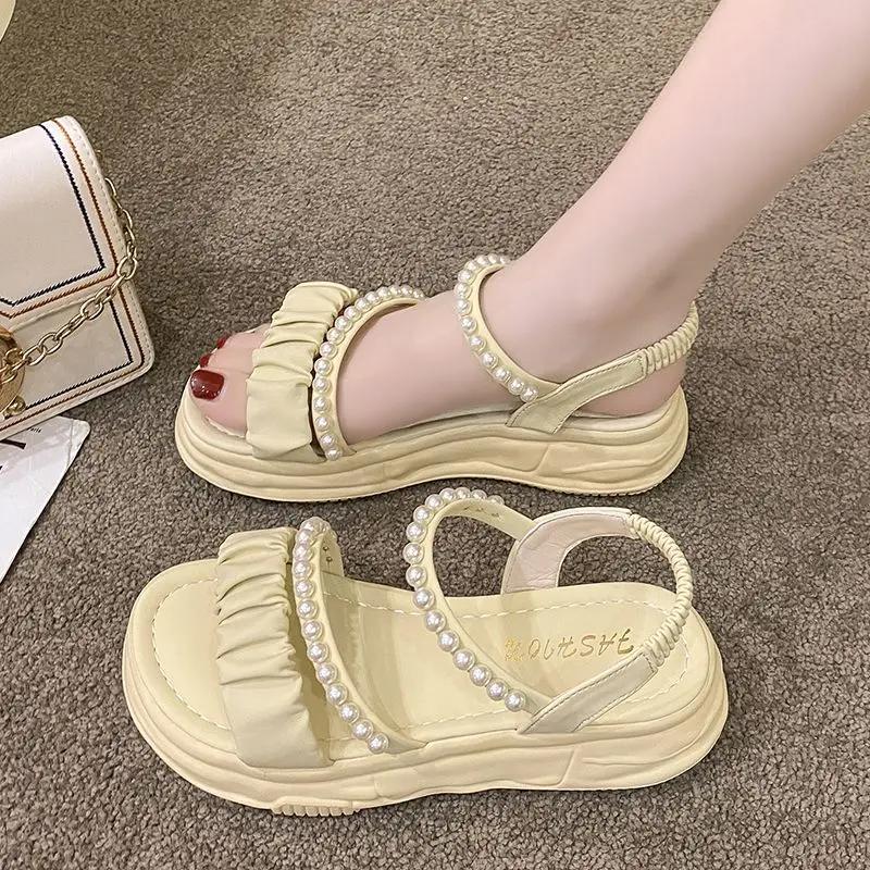 Fashion Roman Style Sabot Woman Shoes Low Price Original Comfort Sandals for Women High Quality Casual Vintage Designer Wholesale Sandal