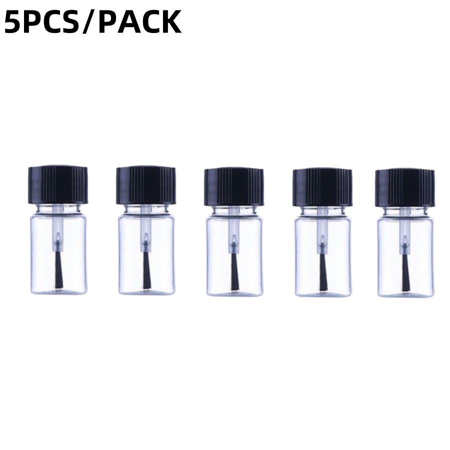 2/5PCS 5mlBrush Bottle Dispensing Bottle Essential Oil Foundation Concealer Lip Gloss Perfume Nail Polish Dispensing Bottle Trav