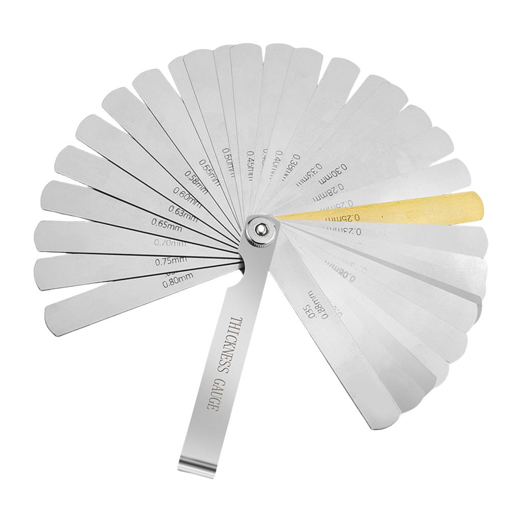 Feeler Gauge Set Stainless Steel Double Marked for Precise Measurement in Multiple Fields Engineering and Vehicle Repair