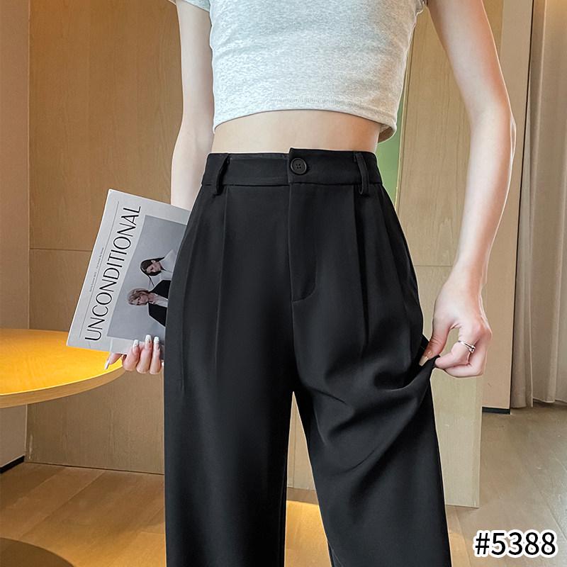

Women s Petite Ice Silk White Wide-Leg Pants: High-End, Non-See-Through, Casual Straight Summer Fit XL/29