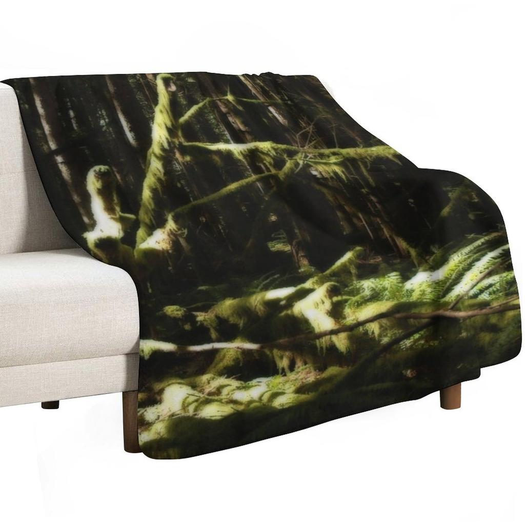 Bigfoot Woods 2 Throw Blanket Breathable Lightweight Blanket for Adults Kids
