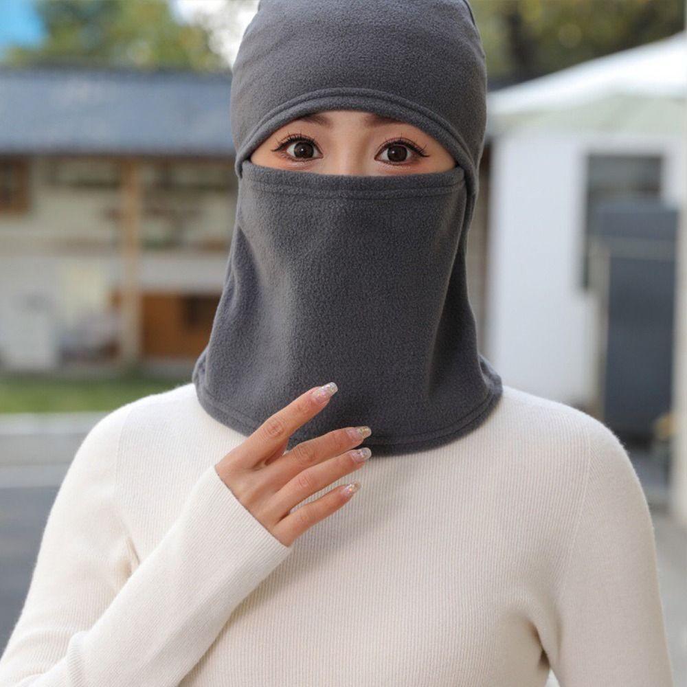 Windproof Winter Hat Polar Fleece Ski Mask Caps Fashion Men Bonnets Women Men