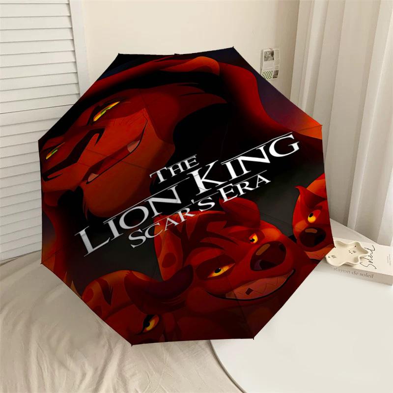 

1pc The Lion King Scar s Era Folding umbrella automatic open/close, 8-Rib Durable Frame, Compact Folding Design, Ideal Birthday1107L