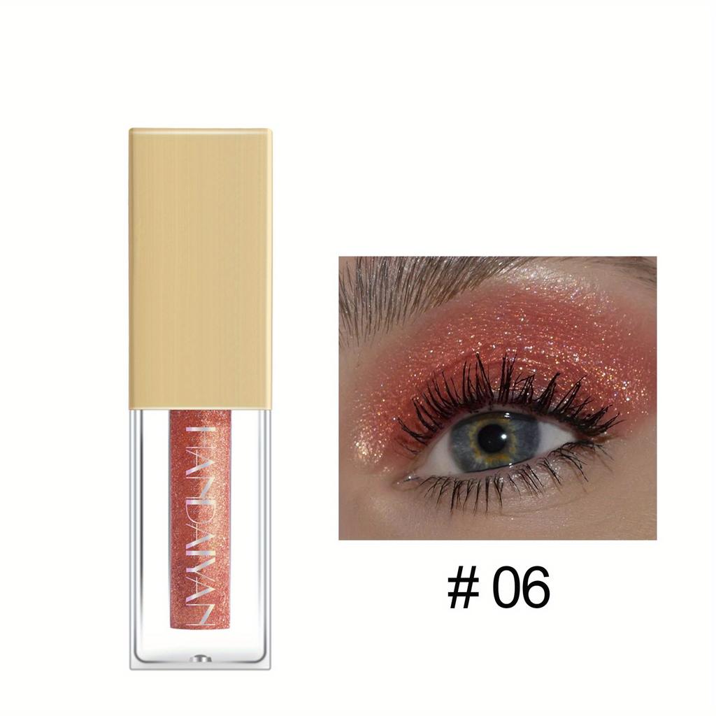 Not Easy To Smudge Eye Shadow Color Show Sequin Pearlescent Eye Shadow Liquid Coloring Liquid Glitter Eye Shadow Long-lasting Shimmer Makeup