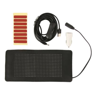 Programmerbar rullande LED-skylt Bluetooth-appkontroll LED-bilskylt Vattentät Vikbar USB 5V-skylt