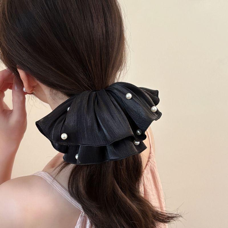 White/Black Hair Accessories, Elegant Camellia Fabric Hair Bands And Hair Accessories