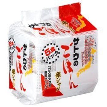 

Sato Foods Sato Rice Gin Shari 5 Meal Pack x 5 x 8 Bags x (200g Meals) (2 Cases)