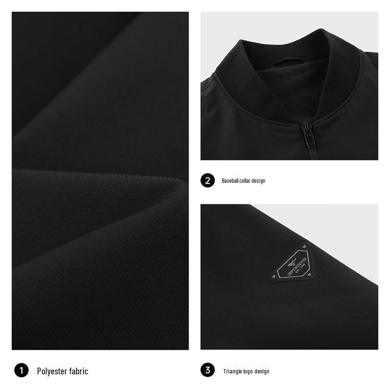 Seven Wolves Men's 3-Proof Anti-Static Baseball Collar Jacket