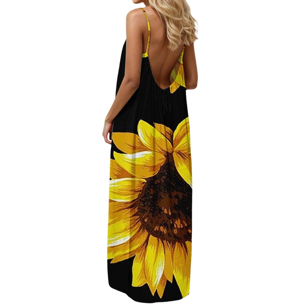 Women's Casual, Fashionable And Retro Printed Dress