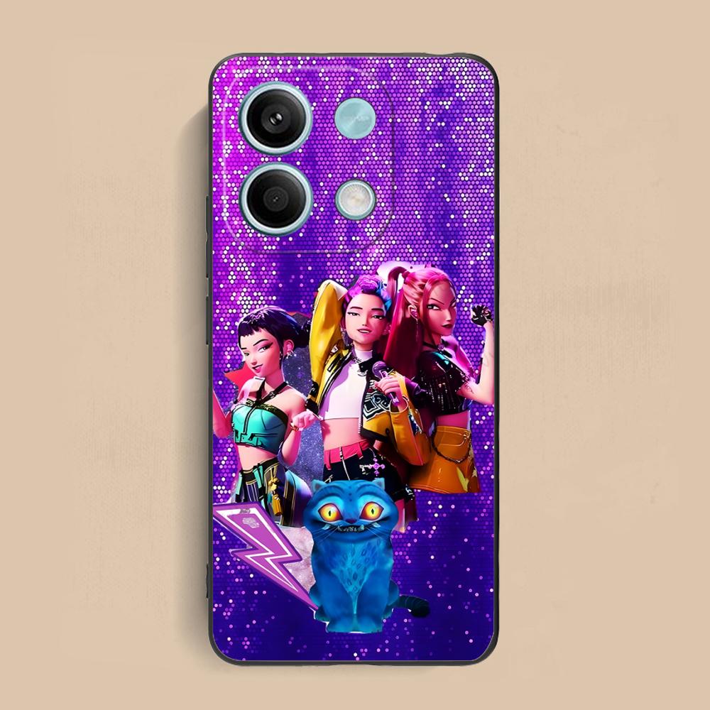 KPOP Hunter Girls Phone Case for Xiaomi Redmi Note 14 13 12 11 S Pro Plus 4G 5G Colour Printing Protective Luxury Pretty Cover