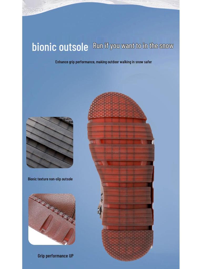 Damen Wasserdichte Winter-Knöchelstiefel aus Kunstleder - Plüschig, warm und bequem für Mittelalte und Ältere