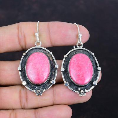 Orecchini in tulite, gioielli con pietre preziose, orecchini eleganti, orecchini in argento sterling 925, fatti a mano, gioielli originali in tulite, regali per lei