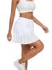 Pleated Low Waist Anti-Exposure Running & Fitness Tennis Skirt with Pockets