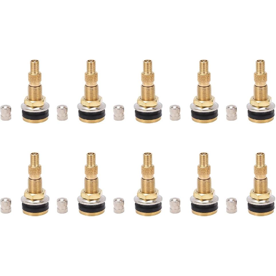 TR618A Traktor Luft-Flüssigkeits-Ventilschäfte, Tubeless-Klemmventil-Schäfte für Industrie- und Landwirtschaftsräder, Traktor, Grader (Packung mit 10)