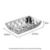 Handton Small Rectangular Hammered Stainless Steel Serving Dish