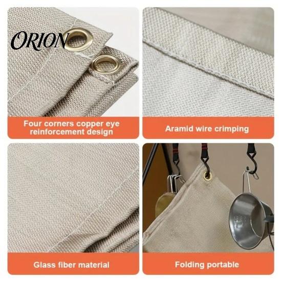 Foldable Fireproof Mat Outdoor Fiberglass Mat, Heat-Resistant Flame Retardant Heat Resistant Pad, Grill BBQ Firepit Fireplace Blanket