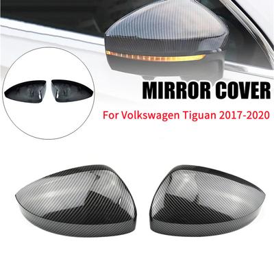 For Volkswagen Tiguan 2017 2018 ABS Car Rearview Side Mirror Cover Wing Cap Exterior Door Trim Replacement Parts
