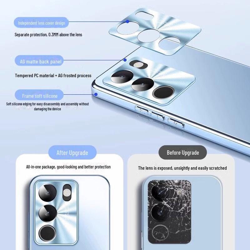 Vivo S17 Pro Electroplated Ultra-Thin Shell - Frosted Anti-Drop Business S18 Protective Cover