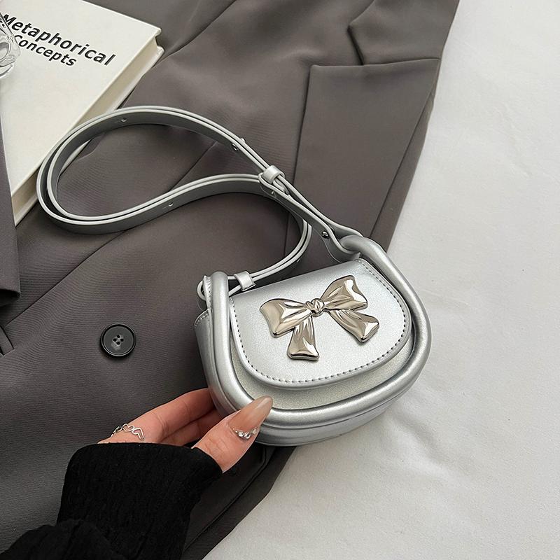 Mini Bow Flap Design Women Crossbody Bags Spring Summer Girls Pink Cute Lipstick Bag Fashion Versatile Lovely Purses