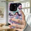 Phone Case: 2D flat Samsung Galaxy A34 A35 M05 M06 S20 S22 S21 FE Plus 5G protective case, space girl, perfect Christmas and Halloween holiday gift