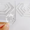 Multi Hexagon Router Templates, Clear Acrylic Tracing Template, Router Inlay Template, Router Jig, Woodworking Template, Craft Template