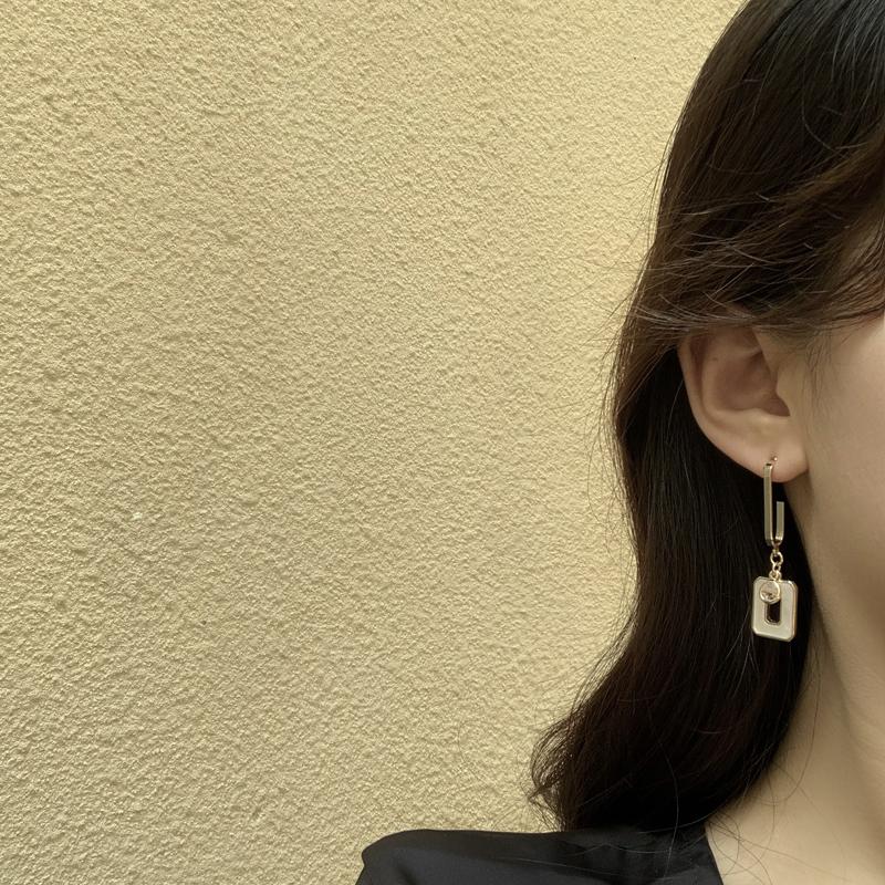 Kolczyki ze srebra próby 925, modne, wyraziste kolczyki, asymetryczne kolczyki w kolorze złotym dla dziewczynek, prezentów dla kobiet