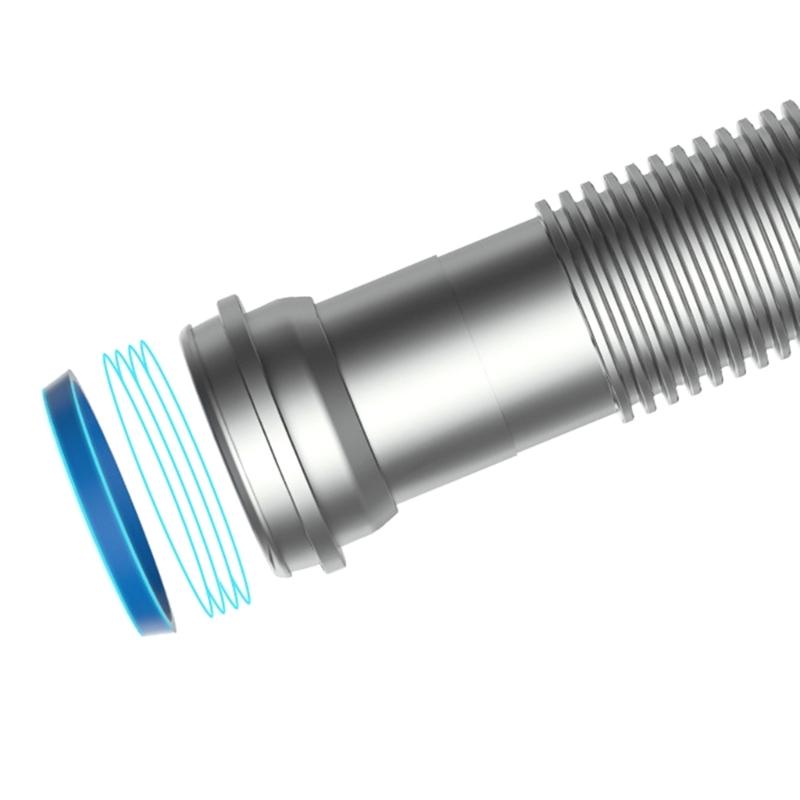 Convenient Kitchen Sink Drain Set With Flexible Pipe and Clear Backflow Preventer for High Performances Daily Use