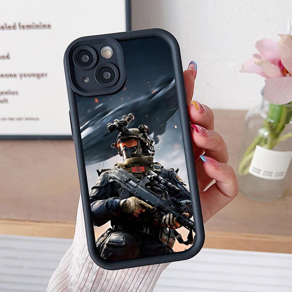 Game Delta Force Thicken TPU Mobile Phone Case for iPhone 17 16 15 14 13 12 11 Air Pro Max Plus Colorful Cover