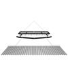 Drag Harrow, 6 Ft Tow-Behind Driveway Grader with Chain Harrow, Adjustable Width & 80lbs Load Capacity, Heavy Duty Lawn Leveling Rake, Fits ATVs UTVs