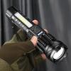 LED Bright Flashlight COB Work Light USB Rechargeable IPX4 Outdoor Lighting White Laser Flashlight 800LM
