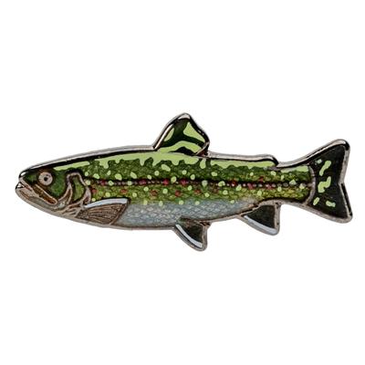 KAJIKAWA Vintage Fisch-Anstecker - Süßwasserfische, Bachforelle