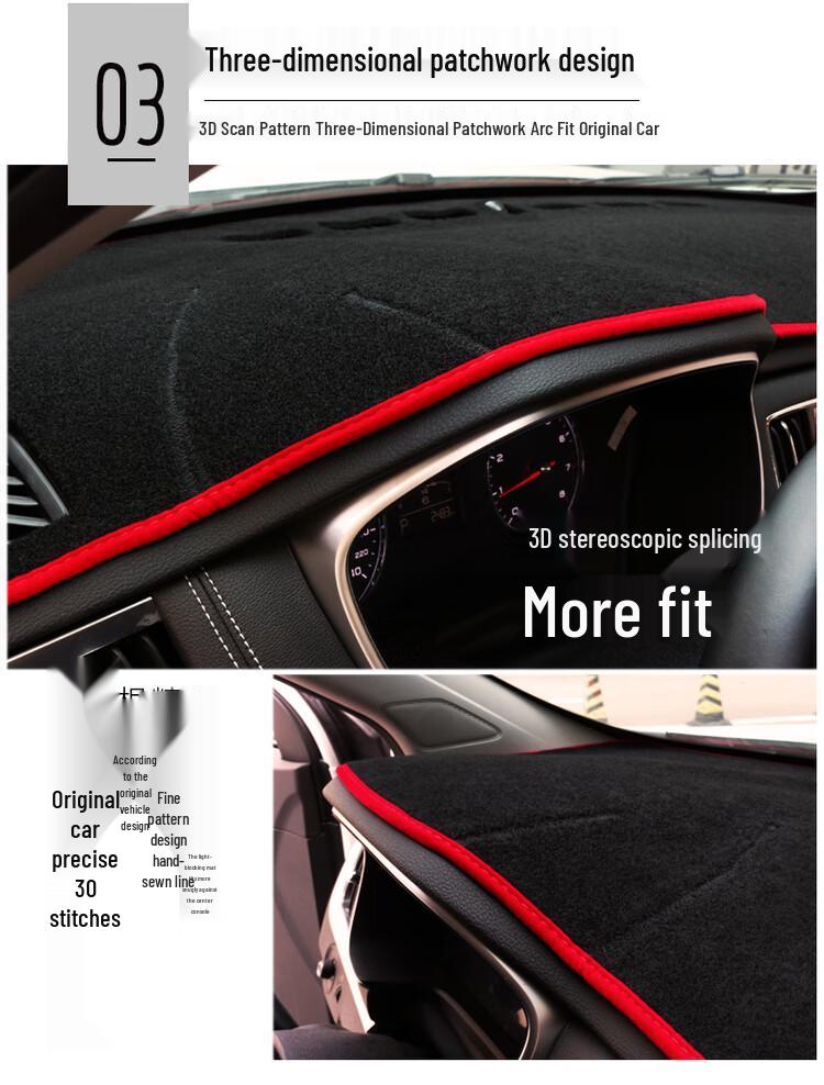 Lynk & Co 01 Car Interior Sunshade Pad - Center Console Dashboard Heat Insulation for 2023 Models