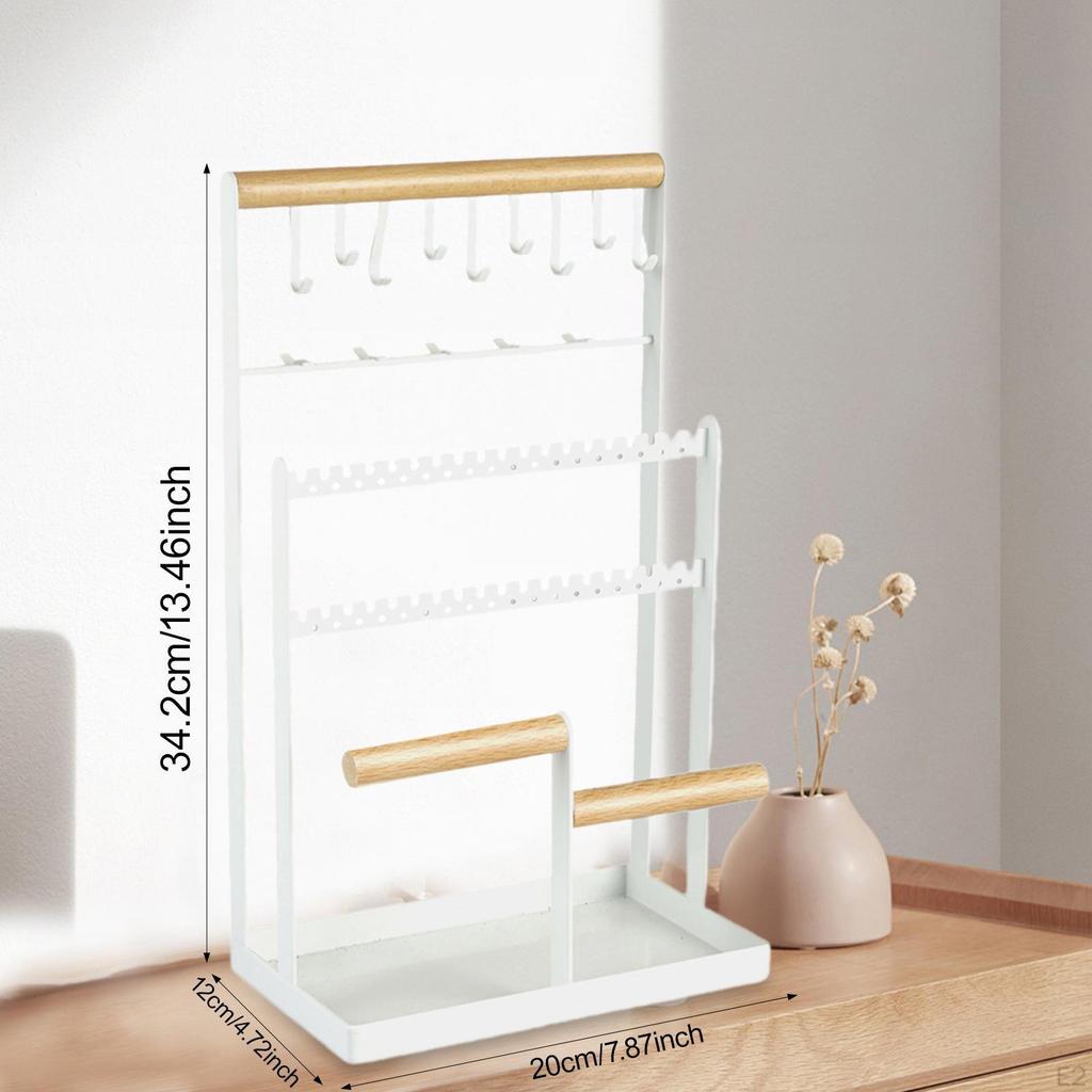 Schmuckständer Ausstellungsständer Geburtstagsgeschenk Ohrringhalter Halskettenorganizer für Ringe