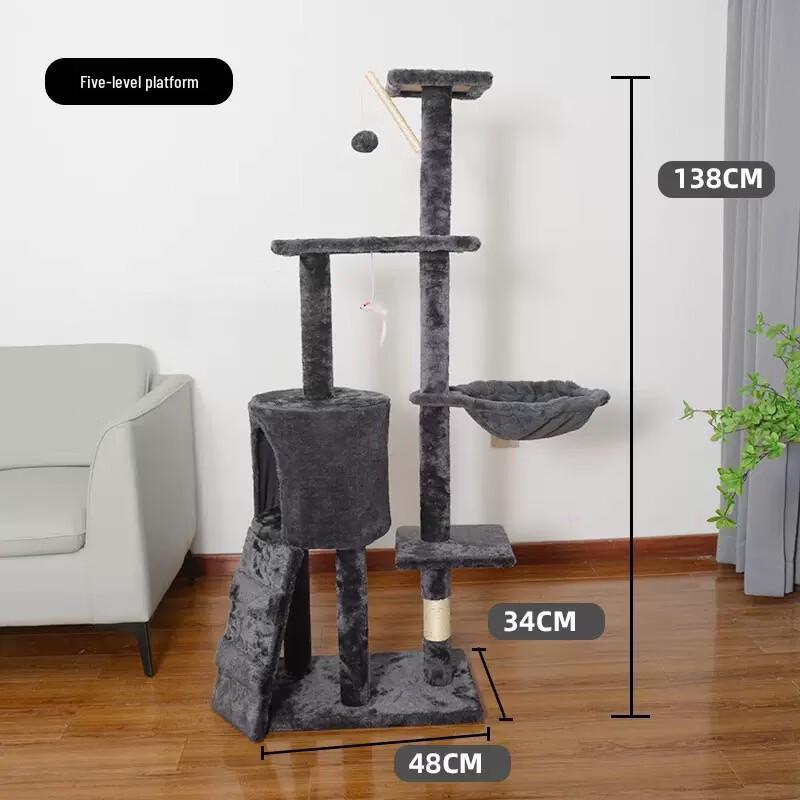 Dienmern 5-Tier Deluxe Sisal Cat Tree & Condo