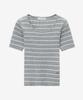 MIND BRIDGE WOMEN [[On]W] U-Neck Striped Slim Fit Knit - 4 Colors
