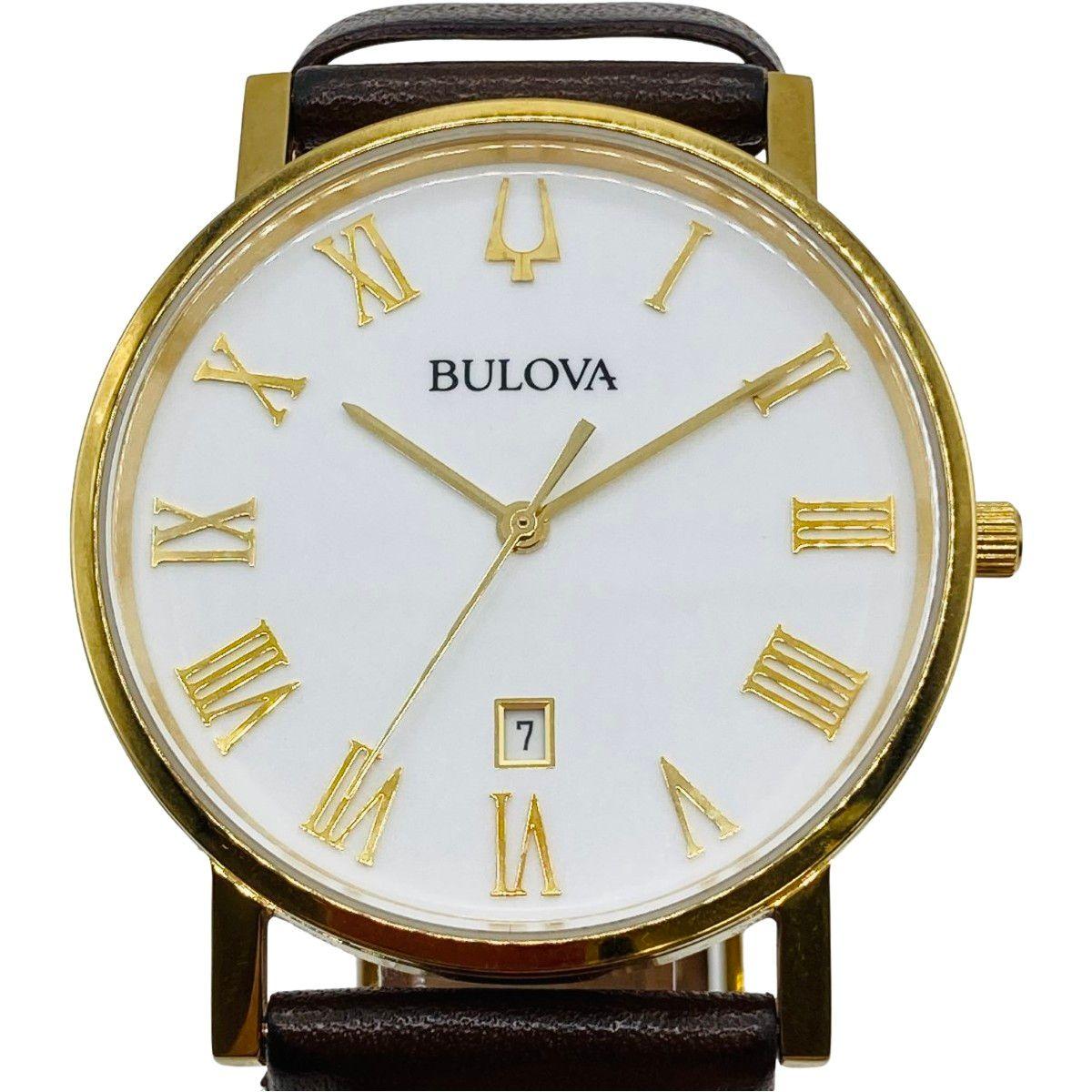 Used BULOVA quartz watch unisex with box 97B183