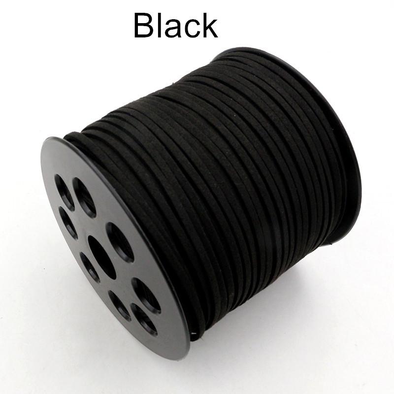 10m Double-Sided Velvet Cord, 2.5mm for DIY Pendant, Bracelet, Necklace Making
