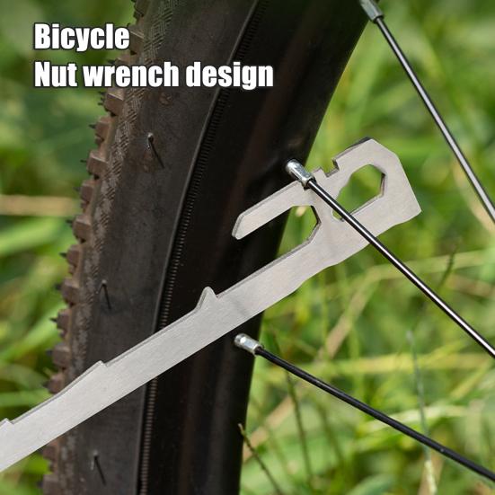 6Pcs 20/35CM Camping Tent Stake Heavy Duty Stainless Steel Multi-functional Outdoor Garden