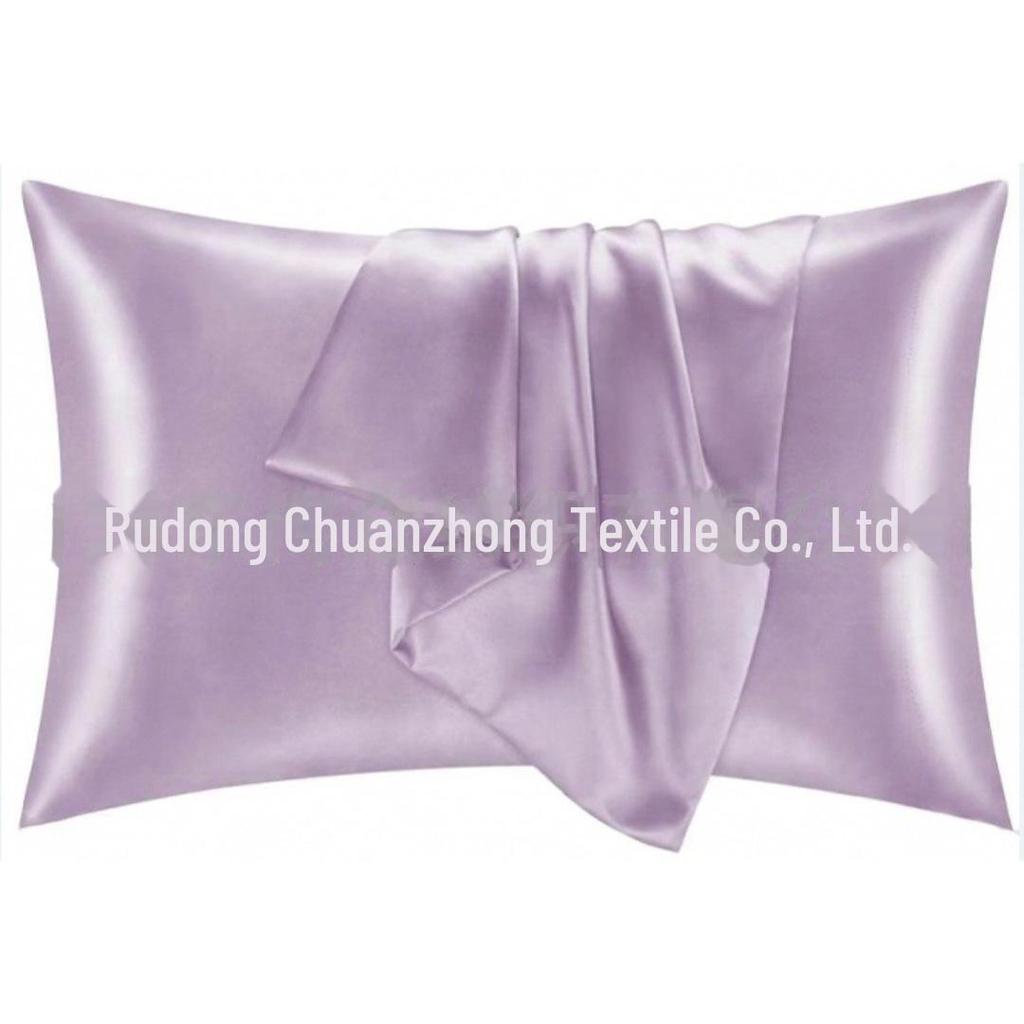 Multi-color Satin Imitation Silk Pillowcase Pair for Trade