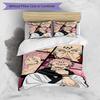 3pcs Duvet Cover Set (1*Duvet Cover + 2*Pillowcase, Without Core), Jujutsu Kaisen Print Bedding Set, Bedroom Decor, All‑Season, Birthday Gift