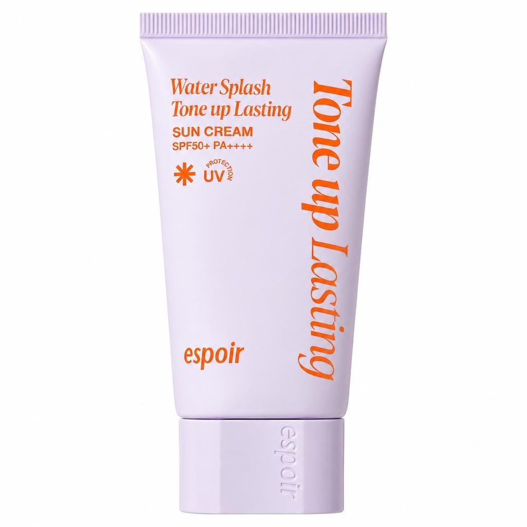 ESPOIR Water Splash Sun Cream Tone Up Lasting SPF50+ PA++++ Long-Lasting Brightening Sunscreen 50ml