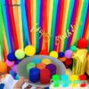 Colorful Balloons, Streamers & Silk Ribbons Set for Birthday Decorations - Ideal for Kindergarten Parties On June 1st