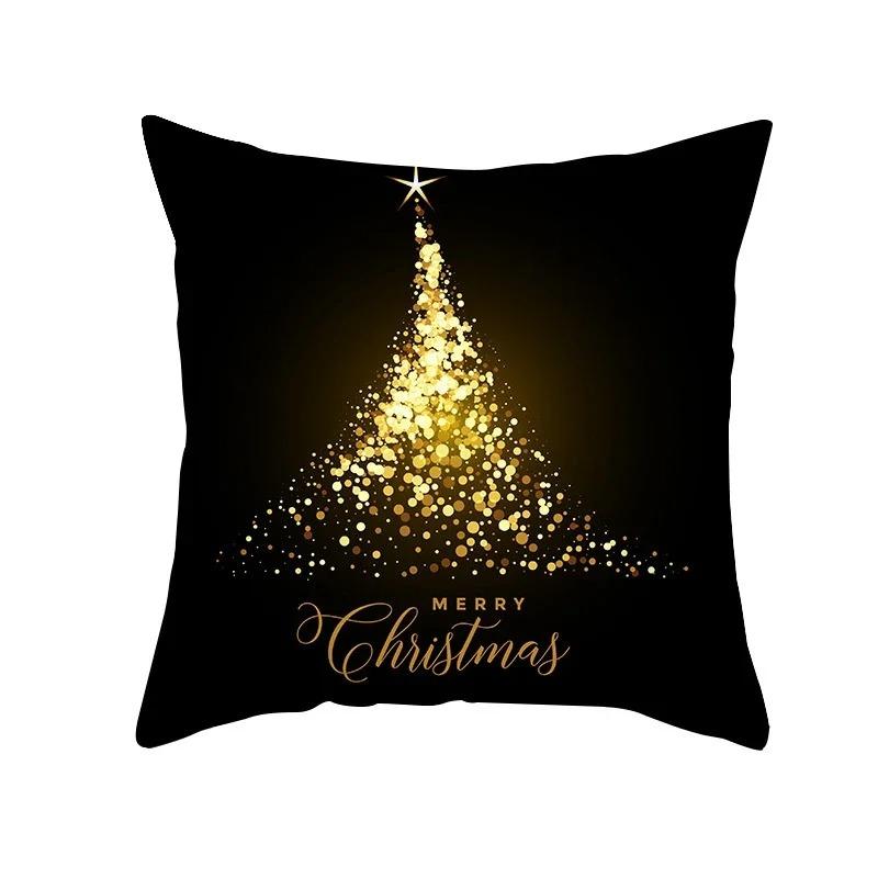 Christmas Themed Pillowcases Car Accessories Office Santa Claus Living Room Sofa Home Pillowcases