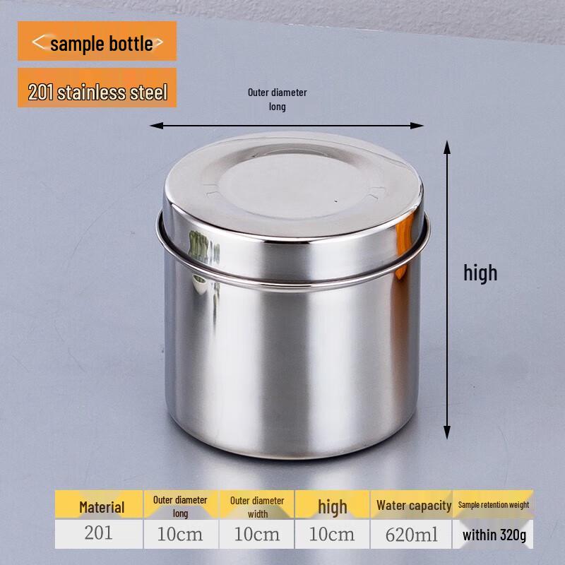 304 Stainless Steel Round Food Storage Container